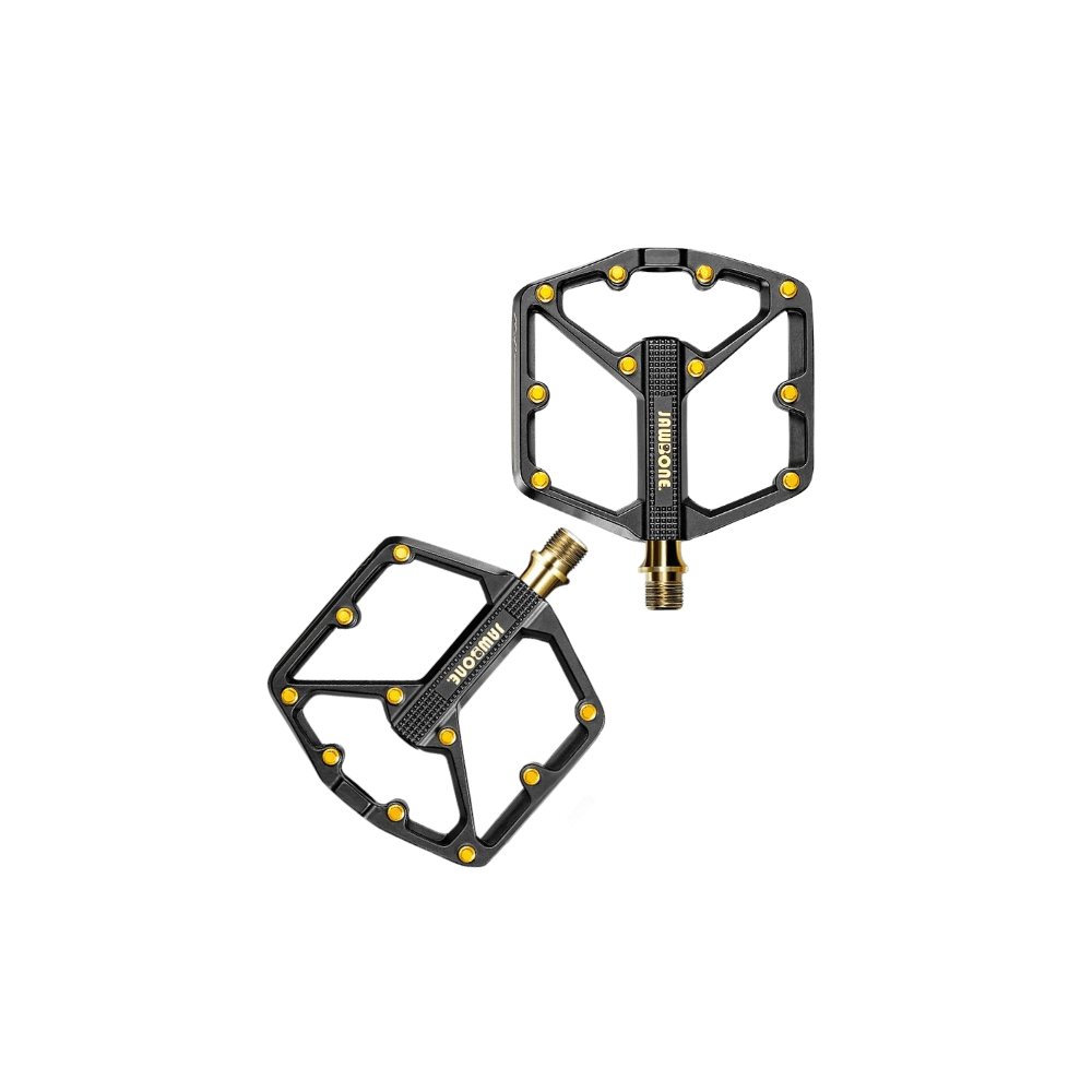 black and gold mtb pedals Jawbone MTB Bike Pedals – Fatfish E-Bikes