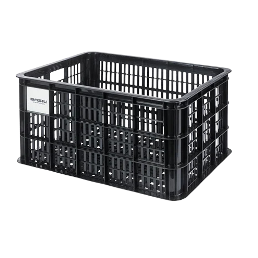 BASIL BICYCLE CRATE LARGE 40L BLACK