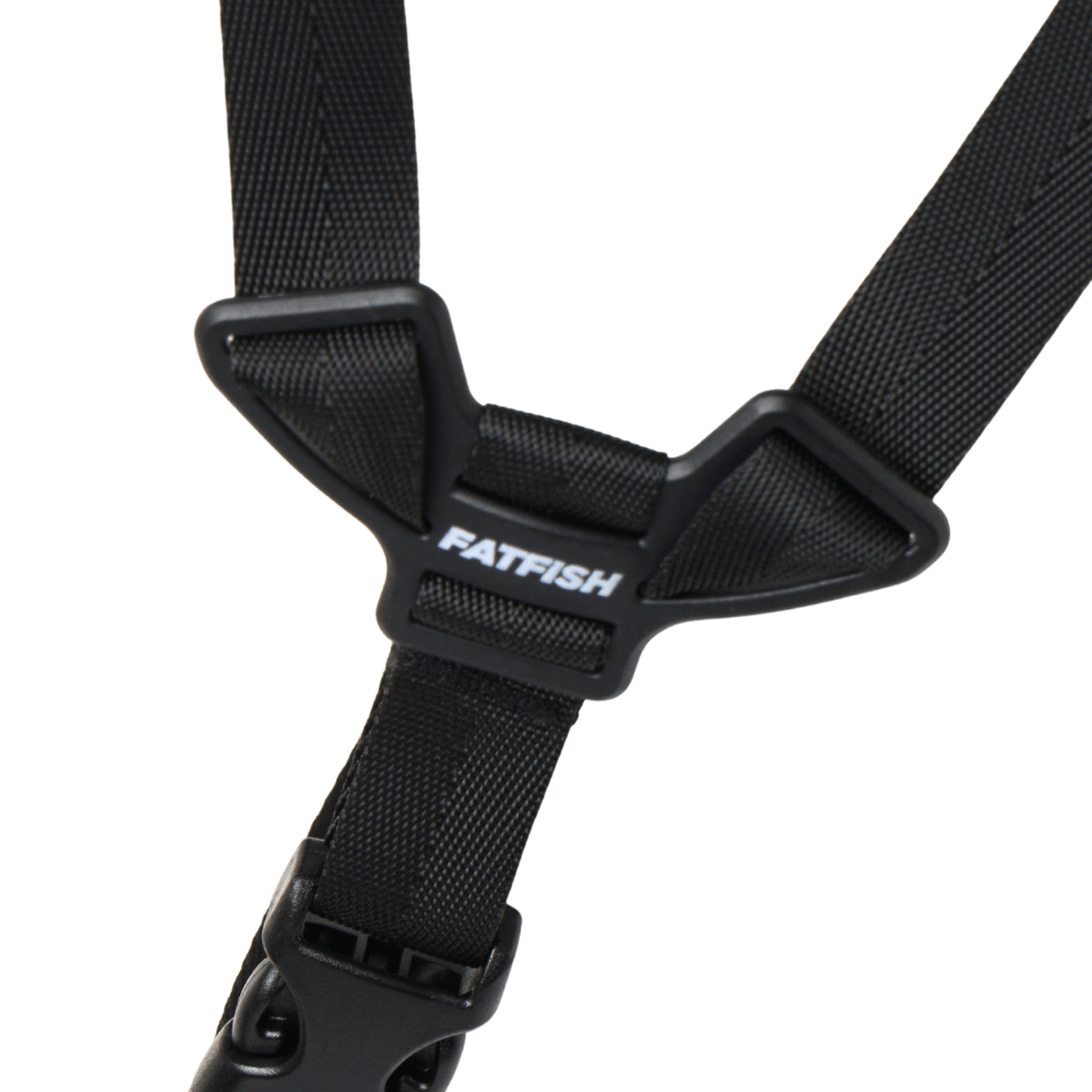 Fatfish Helmet secure buckle and straps close up